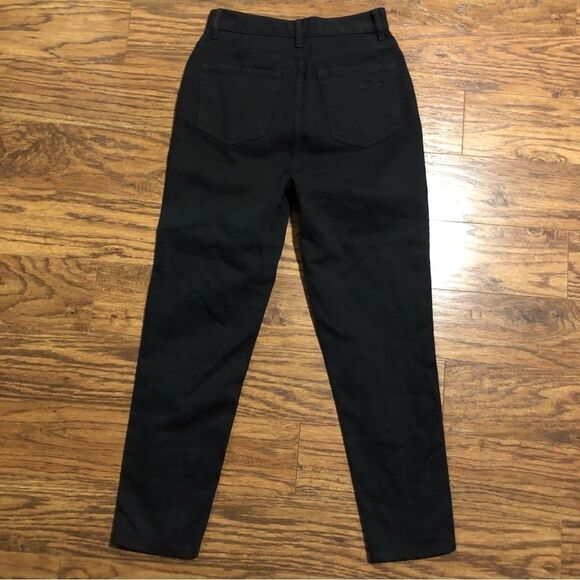 Pacsun Deep Black Distressed Ultra High Rise Slim Denim Jeans Size 26 - Picture 7 of 15